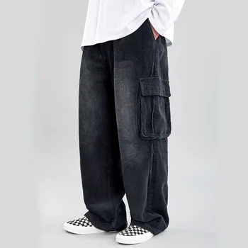 Male Japan Streetwear Hip Hop Oversize Pants Men Elastic Waist Vintage Corduroy Casual Loose Straight Cargo Pants Long Trousers
Male Japan Streetwear Hip Hop Oversize Pants Men Elastic Waist Vintage Corduroy Casual Loose Straight Cargo Pants Long Trousers