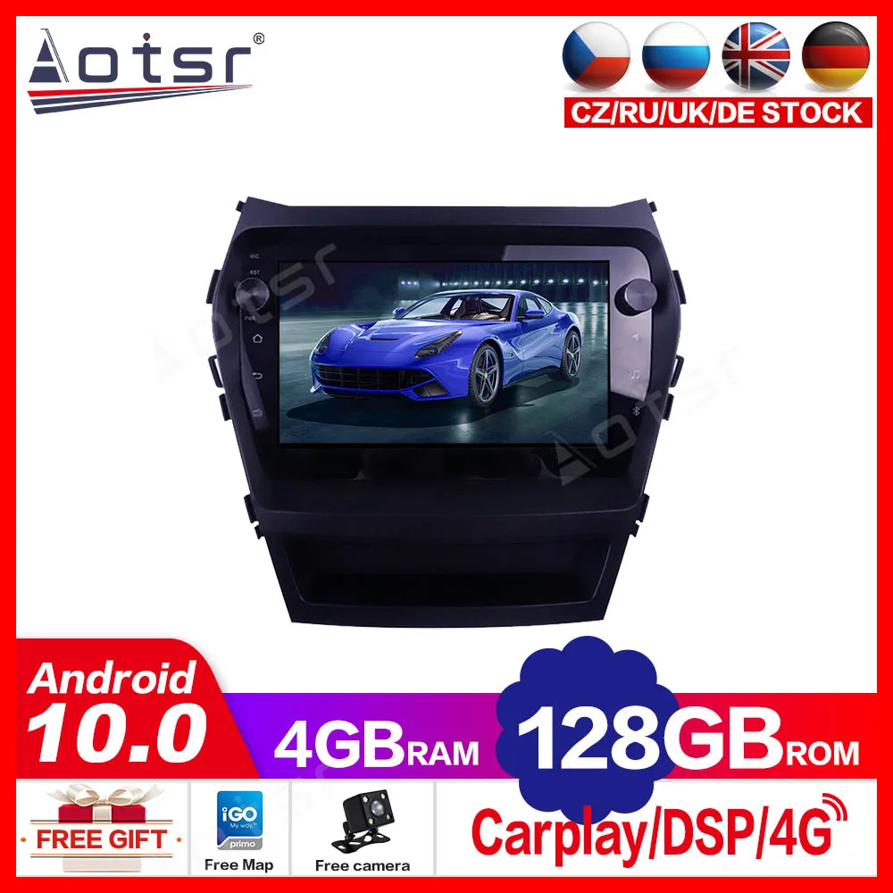 4 + 128G для Hyundai IX45 Santa Fe 2014 -2018 Android10.0 Tesla экран Автомобильный мультимедийный плеер GPS-навигация авто стерео радио 2din
4 + 128G для Hyundai IX45 Santa Fe 2014 -2018 Android10.0 Tesla экран Автомобильный мультимедийный плеер GPS-навигация авто стерео радио 2din