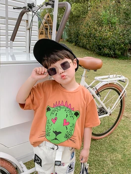Boy's Short-Sleeved T-shirt Cotton 2020 Summer Children's Cartoon Half Sleeve Fashion Baby's Top Loose Summer Fashion
Boy's Short-Sleeved T-shirt Cotton 2020 Summer Children's Cartoon Half Sleeve Fashion Baby's Top Loose Summer Fashion