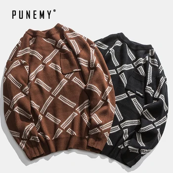 Sweater Men Retro Argyle Pattern Oversize Hip Hop Streetwear Spandex O-neck Couple Winter New Pullover Clothes Men's Sweater
Sweater Men Retro Argyle Pattern Oversize Hip Hop Streetwear Spandex O-neck Couple Winter New Pullover Clothes Men's Sweater