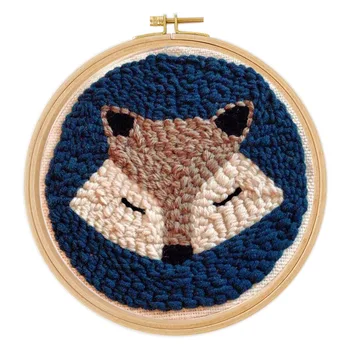 3 kinds DIY Knitting Wool Rug Hooking Kit Handcraft Woolen Embroidery Creative Gift with Punch Needle 21cm frame - Fox/Tiger/Cat
3 kinds DIY Knitting Wool Rug Hooking Kit Handcraft Woolen Embroidery Creative Gift with Punch Needle 21cm frame - Fox/Tiger/Cat