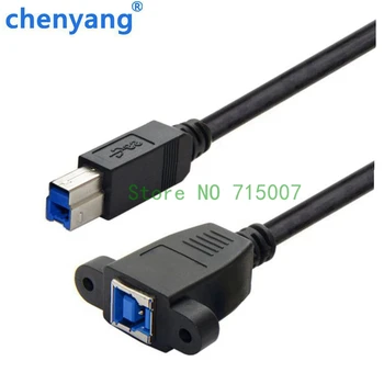 Screw Lock Panel Mount USB 3.0 USB3.0 Type B Male to Female m/f Extension Printer HDD Enclosure Cable Cord Black Shielding 50cm
Screw Lock Panel Mount USB 3.0 USB3.0 Type B Male to Female m/f Extension Printer HDD Enclosure Cable Cord Black Shielding 50cm
