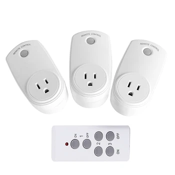 US Plug Socket RF 433mhz Wireless Remote Control AC220V Power Outlet Light Switch Compatible broadlink RM Pro For Smart Home
US Plug Socket RF 433mhz Wireless Remote Control AC220V Power Outlet Light Switch Compatible broadlink RM Pro For Smart Home