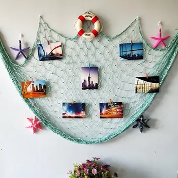Mediterranean Sea Fishing Net 200*100cm Ocean Style Soft Loading Fishing Net Hand-woven Float Shell Home Wall Decoration
Mediterranean Sea Fishing Net 200*100cm Ocean Style Soft Loading Fishing Net Hand-woven Float Shell Home Wall Decoration