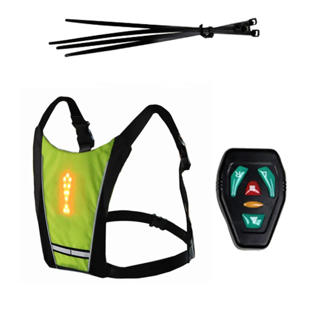 Bicycle Wireless Remote Control Warning LED Light Turn Signal Light Backpack Vest Reflective Safety Vest Outdoor Waterproof#g4
Bicycle Wireless Remote Control Warning LED Light Turn Signal Light Backpack Vest Reflective Safety Vest Outdoor Waterproof#g4
