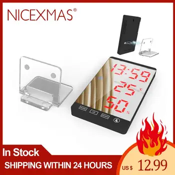 Multifunctional Temperature Humidity Display Clock Black LED Desk Clock USB Charging Digital Alarm Clock Hygrometer Thermometer
Multifunctional Temperature Humidity Display Clock Black LED Desk Clock USB Charging Digital Alarm Clock Hygrometer Thermometer