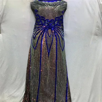 African Sequins Cord Lace Fabric 2019 High Quality blue Lace French Sequence Tulle Lace Nigerian Voile Lace Fabrics For Wedding
African Sequins Cord Lace Fabric 2019 High Quality blue Lace French Sequence Tulle Lace Nigerian Voile Lace Fabrics For Wedding