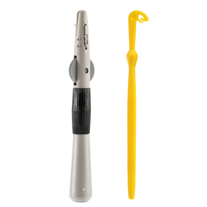 Fishing Tie Hook Device Manually Fish Hook Wire Knotter Line Fishing Tackle Tools Fast Tie Tying Knot Tool(Yellow)
Fishing Tie Hook Device Manually Fish Hook Wire Knotter Line Fishing Tackle Tools Fast Tie Tying Knot Tool(Yellow)