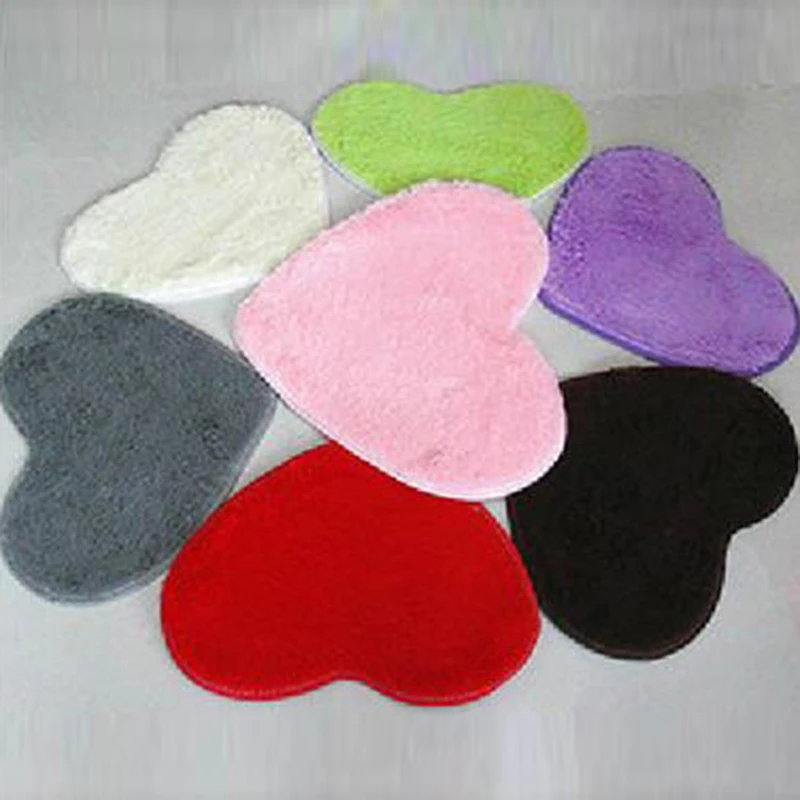Small 30x40cm Heart-shaped Soft Mats Artificial Silk Carpets Cushion For Girls Adults Kids Designer Rugs Bedroom Mats
Small 30x40cm Heart-shaped Soft Mats Artificial Silk Carpets Cushion For Girls Adults Kids Designer Rugs Bedroom Mats