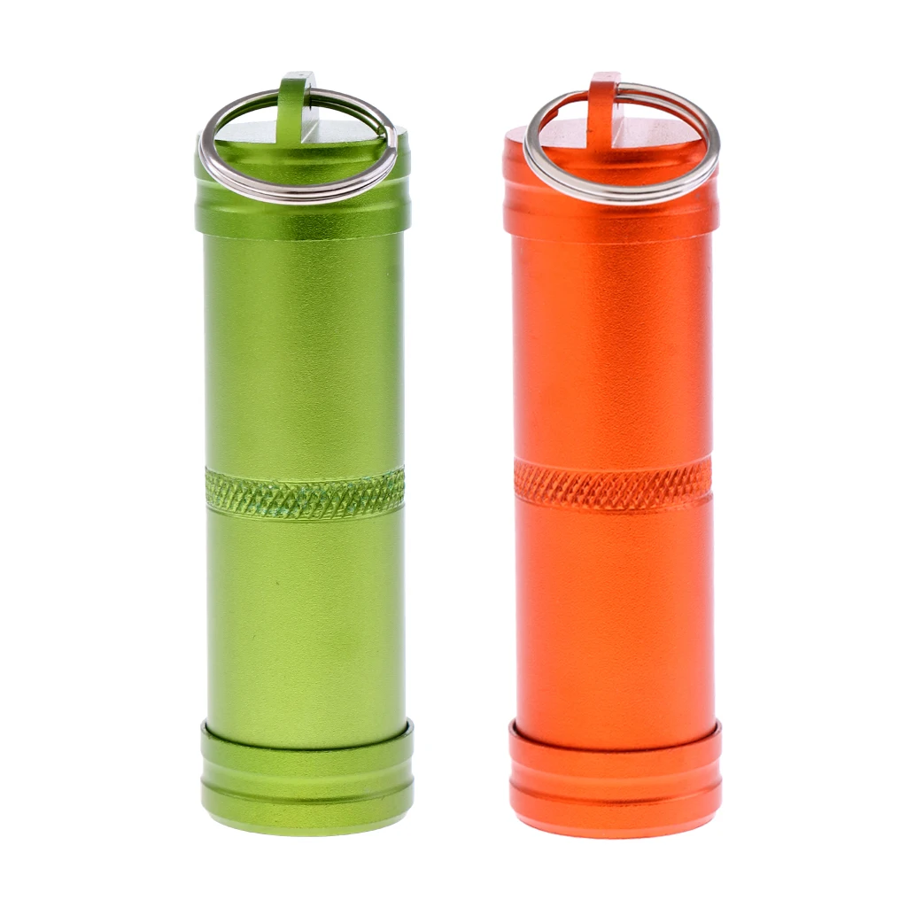 2 Pcs Outdoor Waterproof Capsule Seal Bottle Holder Case Container Dry Box Survival Tool First Aid Box 2 Pcs Outdoor Waterproof Capsule Seal Bottle Holder Case Container Dry Box Survival Tool First Aid Box