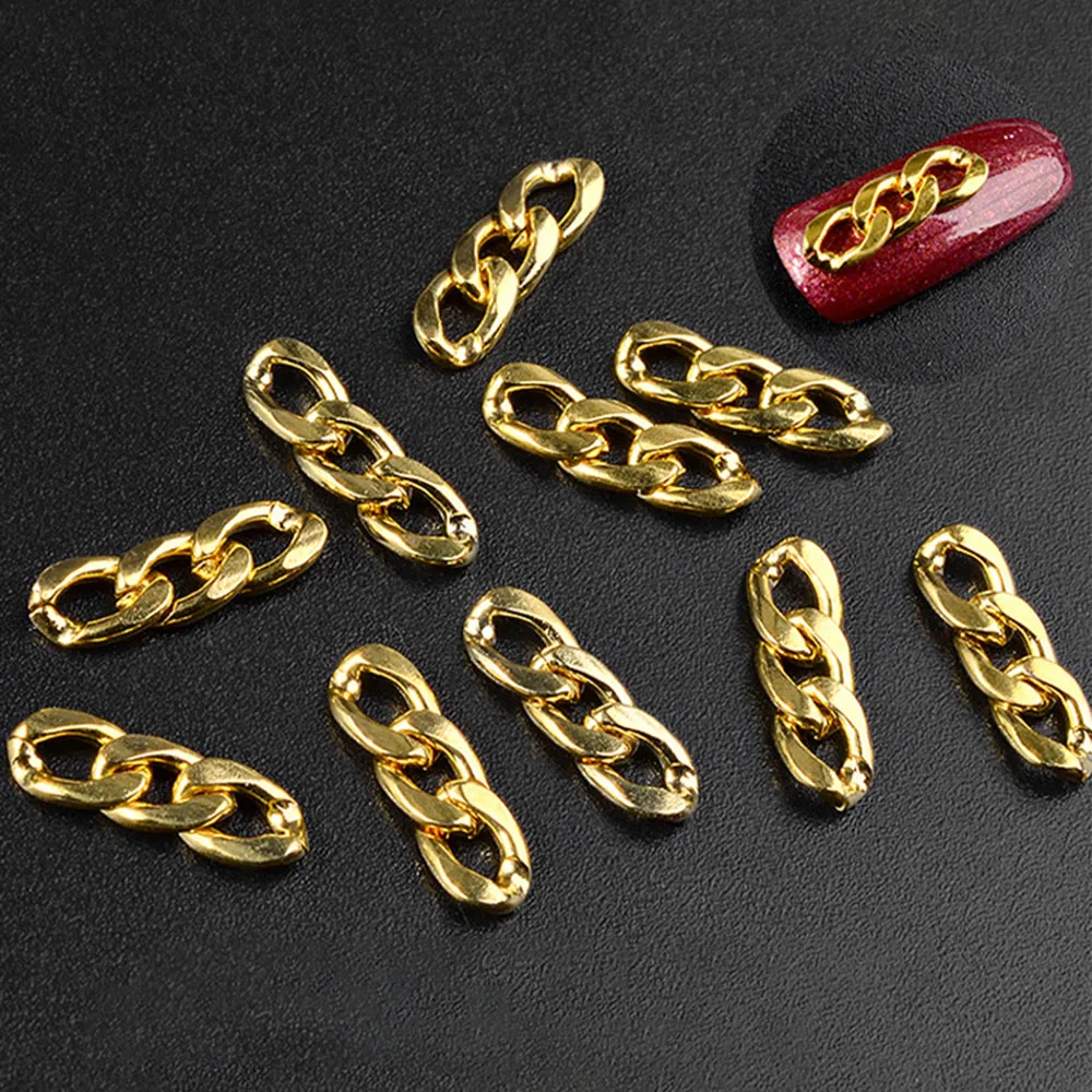 20pcs/Bottle Nail Metal Chains 3-knot 4*14mm Silver/Gold/Black Color Alloy Rivets Jewelry DIY Chains Nail Art Decorations KJ#85
20pcs/Bottle Nail Metal Chains 3-knot 4*14mm Silver/Gold/Black Color Alloy Rivets Jewelry DIY Chains Nail Art Decorations KJ#85