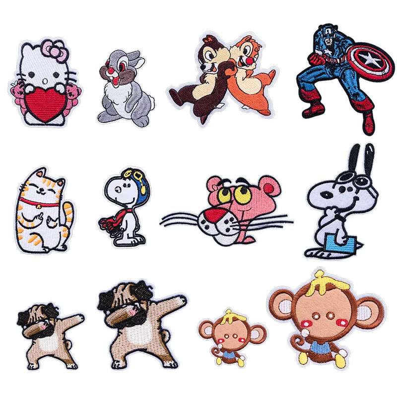 Iron on Cartoon Animals Patches for Clothing Stripes Badges Stickers on Clothes Embroidered Patches for The Clothing Appliques G
Iron on Cartoon Animals Patches for Clothing Stripes Badges Stickers on Clothes Embroidered Patches for The Clothing Appliques G