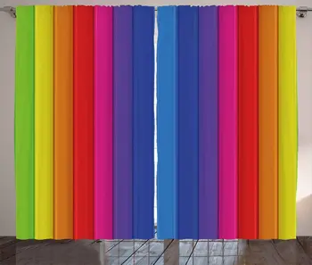 Abstract Window Curtains Rainbow Style Vertical Bands Tiles Stripes in Vivid Tones Colorful Design Living Room Bedroom Decor
Abstract Window Curtains Rainbow Style Vertical Bands Tiles Stripes in Vivid Tones Colorful Design Living Room Bedroom Decor