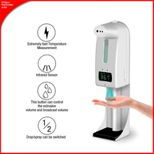 K10pro Automatic Soap Dispenser Spray Drop Type Thermodetector Spray Drip Temperature Measuring Practical Integrated Machine
K10pro Automatic Soap Dispenser Spray Drop Type Thermodetector Spray Drip Temperature Measuring Practical Integrated Machine