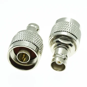 BNC To N Cable Connector Socket Brooches Q9 Straight BNC Female Jack To N Male Plug Nickel Plated Brass RF Adapter 
BNC To N Cable Connector Socket Brooches Q9 Straight BNC Female Jack To N Male Plug Nickel Plated Brass RF Adapter
