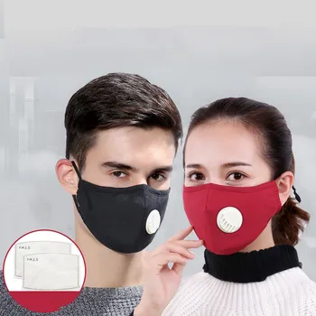 Reusable Dust-proof Masks Anti-Dust Breath Valve Facial Protective Cover Ear-loop Face Mask Activated Carbon Filters PM2.5 Masks
Reusable Dust-proof Masks Anti-Dust Breath Valve Facial Protective Cover Ear-loop Face Mask Activated Carbon Filters PM2.5 Masks