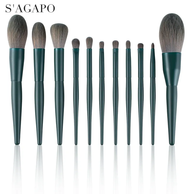 S'AGAPO7/11pcs Eyeshadow Makeup Brush Set Foundation Eyeliner Eyebrow Concealer Blush Highlight Professional Beauty Makeup Tools
S'AGAPO7/11pcs Eyeshadow Makeup Brush Set Foundation Eyeliner Eyebrow Concealer Blush Highlight Professional Beauty Makeup Tools