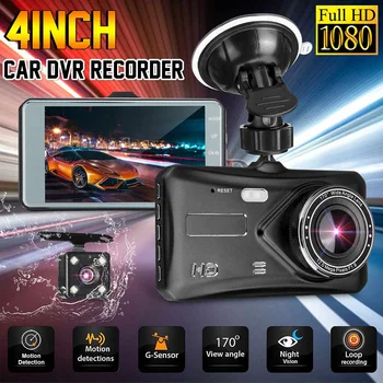 1080P 4" Dual Lens Car DVR Automatic Vehicle Video Recorder Dash Cam Dashcam Touch Screen G-sensor Rear View Camera
1080P 4" Dual Lens Car DVR Automatic Vehicle Video Recorder Dash Cam Dashcam Touch Screen G-sensor Rear View Camera