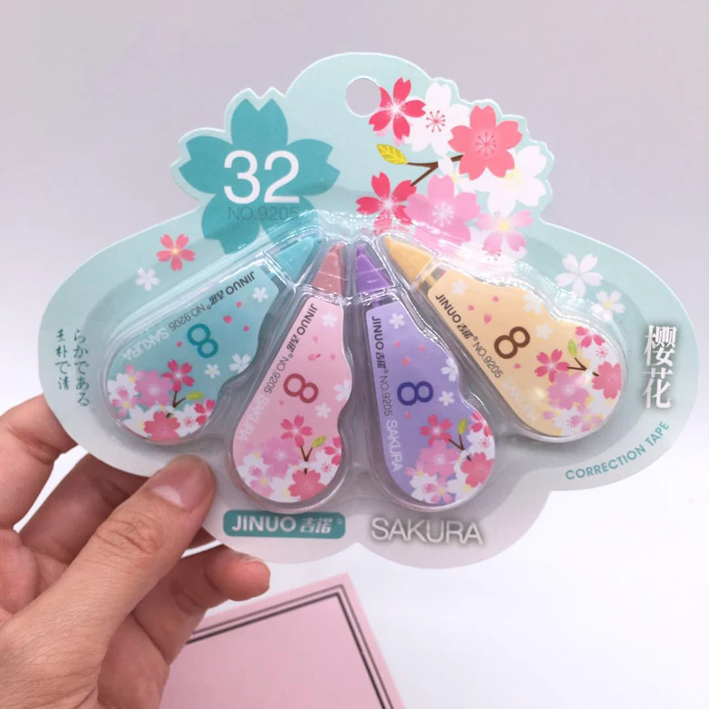 4Pcs/Set Kawaii Cherry Correction Tape Cute Cartoon Tapes School Writing Corrector Tool Office Supplies Stationery
4Pcs/Set Kawaii Cherry Correction Tape Cute Cartoon Tapes School Writing Corrector Tool Office Supplies Stationery
