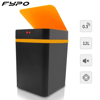 12L Automatic Sensor Garbage Bin Smart Trash Can With Cover,Touch-Free Rectangular Kitchen Trash Can For Living Room Bathroom
12L Automatic Sensor Garbage Bin Smart Trash Can With Cover,Touch-Free Rectangular Kitchen Trash Can For Living Room Bathroom