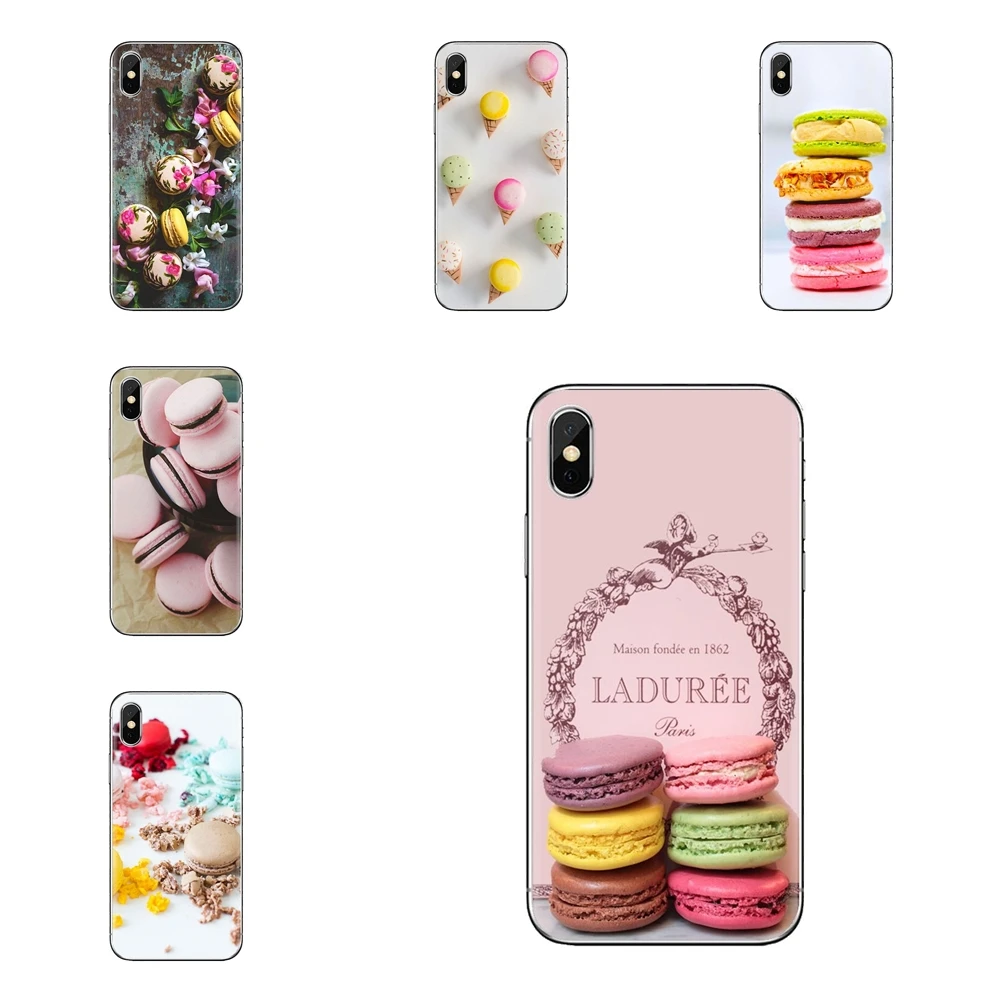 Десертное мороженое laduree Macarons мягкий чехол для huawei P Smart Y6 P8 P9 P10 Plus Nova P20 Lite Pro Mini 2017