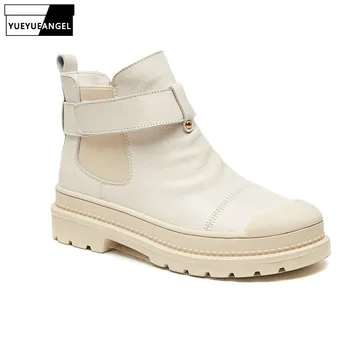 Women Platform Leather Ankle Boots Casual Moto Biker Shoes Hook Loop Round Toe Riding Boots Winter Streetwear Botas De Mujer
Women Platform Leather Ankle Boots Casual Moto Biker Shoes Hook Loop Round Toe Riding Boots Winter Streetwear Botas De Mujer