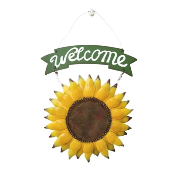 Handcrafts Vintage Metal Sunflower Welcome Sign Front Door Decor Hanging Outdoor Wreath Decorative Door Porch Bar Cafe Shop Stor
Handcrafts Vintage Metal Sunflower Welcome Sign Front Door Decor Hanging Outdoor Wreath Decorative Door Porch Bar Cafe Shop Stor