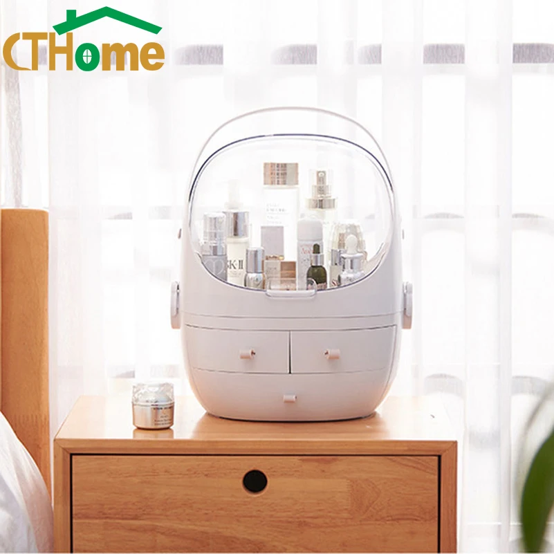 CTHome Large Capacity Makeup Organizer Cosmetic Storage Box Portable Jewelry Container Dustproof Drawer Waterproof with Lid
CTHome Large Capacity Makeup Organizer Cosmetic Storage Box Portable Jewelry Container Dustproof Drawer Waterproof with Lid