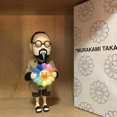 

Snaker Kaw 28cm Street Art Fashion Style Collective Virgil Abloh OW PVC Toy Figure Desktop Home Decora Murakami Takashi Kaw BFF