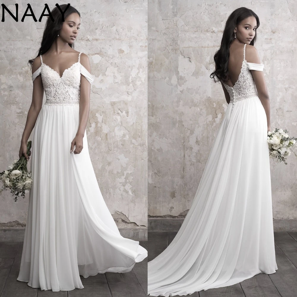 NAAY Sexy Lace White Wedding Dresses 2020 Long A Line V Neck Plus Size Wedding Bridal Dresses Sweep Train Vestido De Noiva
NAAY Sexy Lace White Wedding Dresses 2020 Long A Line V Neck Plus Size Wedding Bridal Dresses Sweep Train Vestido De Noiva