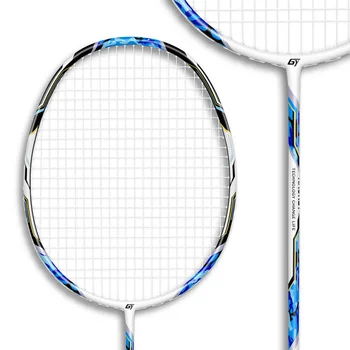 

Ultralight 6U 72g and 4U 82g Strung Badminton Racket Professional Carbon Badminton Racquet 22-30 LBS free Grips and Wristband