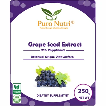 100% Natural Grape Seed Extract 95% Procyanidins (Proanthocyanidins) Natural source of antioxidants assists anti-aging
100% Natural Grape Seed Extract 95% Procyanidins (Proanthocyanidins) Natural source of antioxidants assists anti-aging