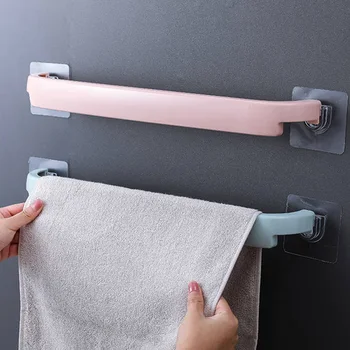 1 Pc Punch-free Paste Bathroom Towel Rack Multifunctional PP Wall Mounted Waterproof Towel Rack Bathroom Kitchen Storage Rack-40 
1 Pc Punch-free Paste Bathroom Towel Rack Multifunctional PP Wall Mounted Waterproof Towel Rack Bathroom Kitchen Storage Rack-40