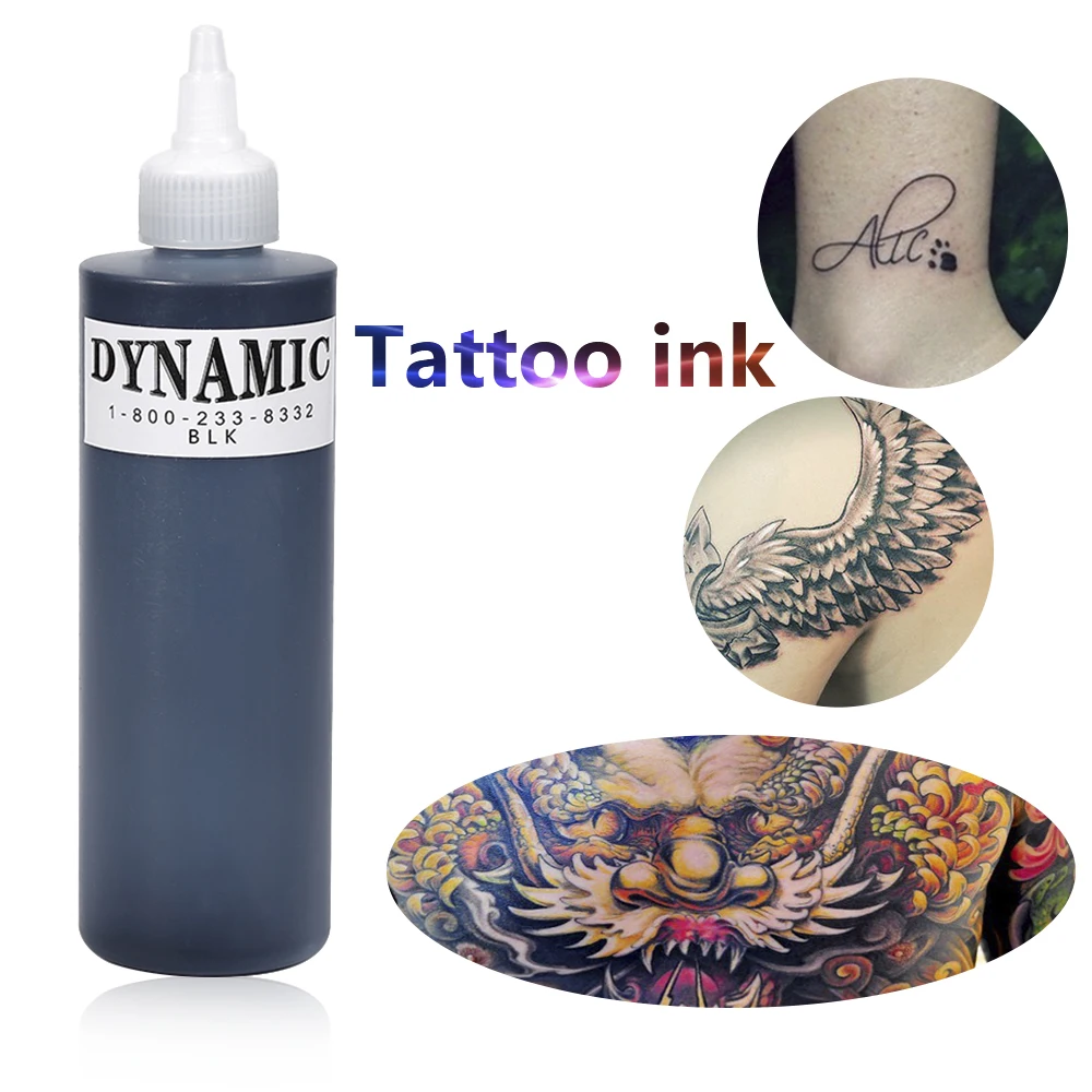 

Drop Shipping Black Dynamic Tattoo Ink Permanent Makeup Microblading Pigment Body Art Paint Tattoo Supply 249ML HOT TSLM2