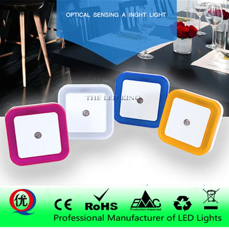 1W Light Sensor Control Night Light Mini Lamps EU US AU Plug-in Auto Sensor Control LED Square Light Lamp for Bedroom Hallway
1W Light Sensor Control Night Light Mini Lamps EU US AU Plug-in Auto Sensor Control LED Square Light Lamp for Bedroom Hallway
