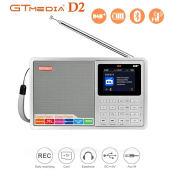 2020 GTMEDIA D2 DAB Portable Radio smart Bluetooth Battery Powered FM radio Multi Band LCD Display Stereo Support Micro TF Card
2020 GTMEDIA D2 DAB Portable Radio smart Bluetooth Battery Powered FM radio Multi Band LCD Display Stereo Support Micro TF Card