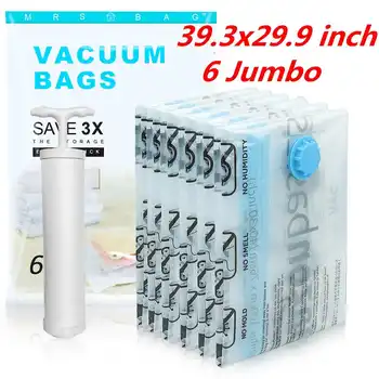 MARSBAG 6pcs Vacuum Bag Storage Home Organizer Transparent Border Foldable Clothes Organizer Seal Compressed Travel Package Bags
MARSBAG 6pcs Vacuum Bag Storage Home Organizer Transparent Border Foldable Clothes Organizer Seal Compressed Travel Package Bags