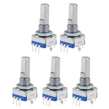 uxcell 360 Degree Rotary Encoder Code Switch Digital Potentiometer EC11 7 Pins 20mm D-Shaft 5pcs
uxcell 360 Degree Rotary Encoder Code Switch Digital Potentiometer EC11 7 Pins 20mm D-Shaft 5pcs