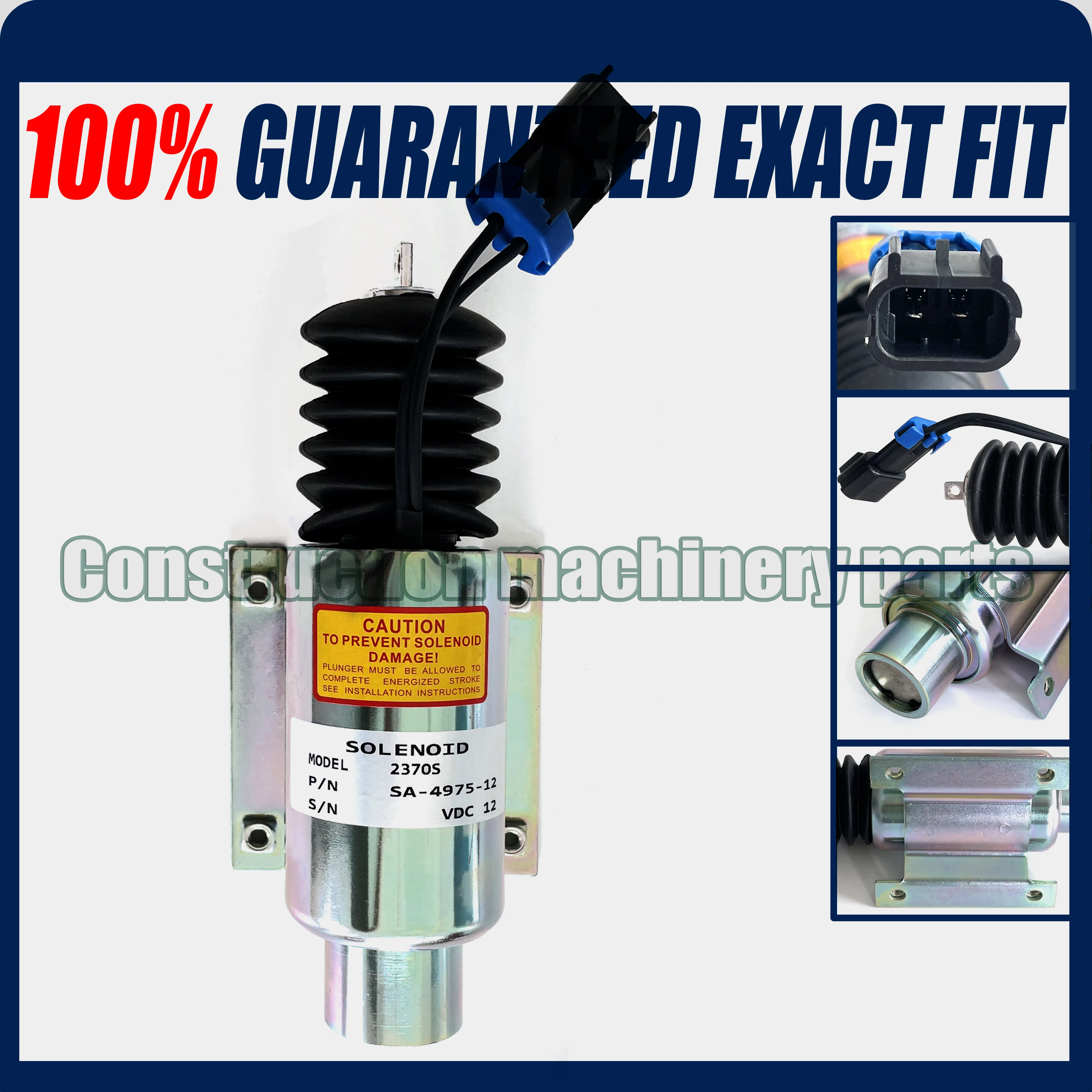 Электромагнитный переключатель остановки пламени в наличии, 12 В, SA-4975, 2370 с