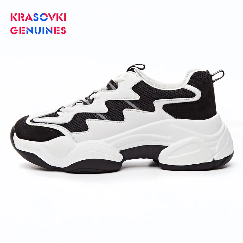 Krasovki Genuines Sneakers Women Autumn Increased Dropshipping Fashion Thick Bottom Breathable Sewing Leisure Solid Women Shoes
Krasovki Genuines Sneakers Women Autumn Increased Dropshipping Fashion Thick Bottom Breathable Sewing Leisure Solid Women Shoes