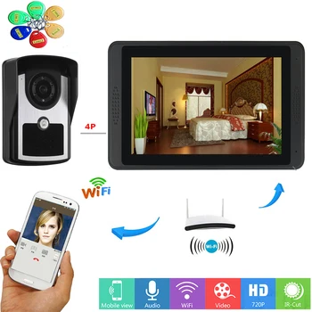 Yobang Security Video Intercom 7 Inch Monitor Wifi Wireless Video Door Phone Doorbell Speakphone Intercom RFID Camera System
Yobang Security Video Intercom 7 Inch Monitor Wifi Wireless Video Door Phone Doorbell Speakphone Intercom RFID Camera System