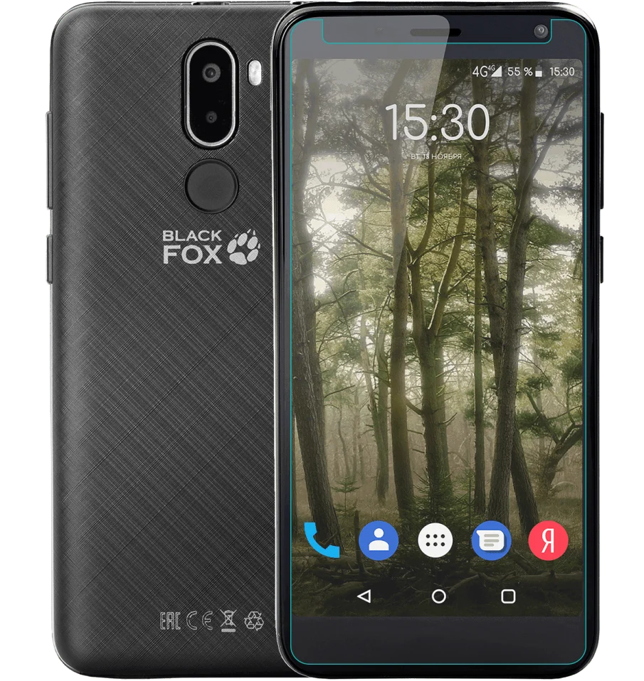 Закаленное стекло 9H для мобильного телефона Black Fox B4 mini/NFC 4 95 дюйма стеклянная
