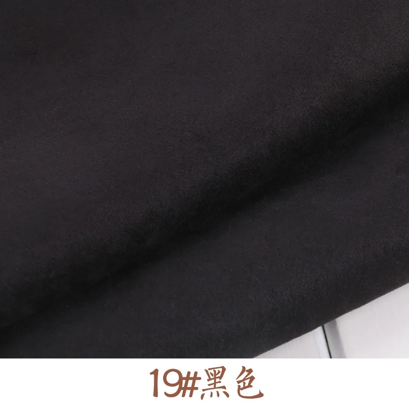 Тонкая искусственная замша 0 5 метра мягкая ткань для одежды рукоделия фетровая