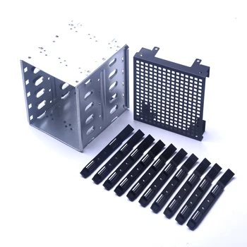 Hard Drive Cage With Fan Space Rack PC Supplies 5.25" To 5x 3.5" SAS SATA Stainless Steel For Computer
Hard Drive Cage With Fan Space Rack PC Supplies 5.25" To 5x 3.5" SAS SATA Stainless Steel For Computer