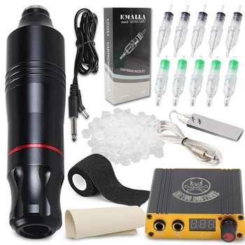 Professional Tattoo Machine Pen Kit Tattoo Power Supply Tattoo Cartridges Needles Foot Pedal Clip Cord Free Shipping
Professional Tattoo Machine Pen Kit Tattoo Power Supply Tattoo Cartridges Needles Foot Pedal Clip Cord Free Shipping