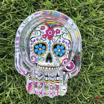 HORNET Sugar Skull Style Glass Ashtray Three Cigarette Ash Holder Multifunction Ashtray Can Put Three Cigarettes At A Time
HORNET Sugar Skull Style Glass Ashtray Three Cigarette Ash Holder Multifunction Ashtray Can Put Three Cigarettes At A Time