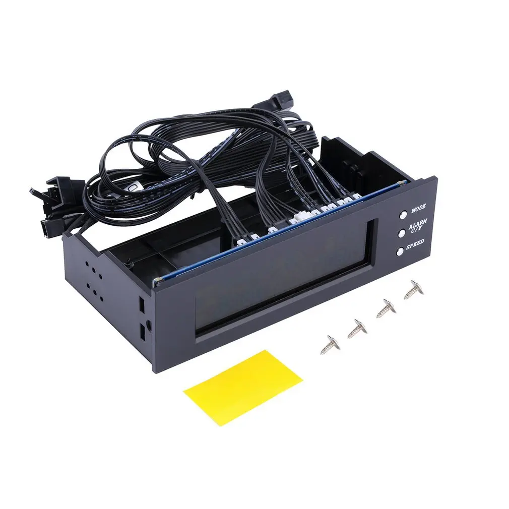 LCD Panel CPU Fan Speed Controller Temperature Display 5.25 inch PC Fan Speed Durable Controller Air-colded Fan Control
LCD Panel CPU Fan Speed Controller Temperature Display 5.25 inch PC Fan Speed Durable Controller Air-colded Fan Control