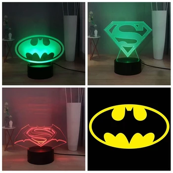 3D Visual Atmosphere Lamp Batman Deadpool superman Logo 7 Color Change LED Table Night Light Kids Festival Gift Free Shipping 
3D Visual Atmosphere Lamp Batman Deadpool superman Logo 7 Color Change LED Table Night Light Kids Festival Gift Free Shipping