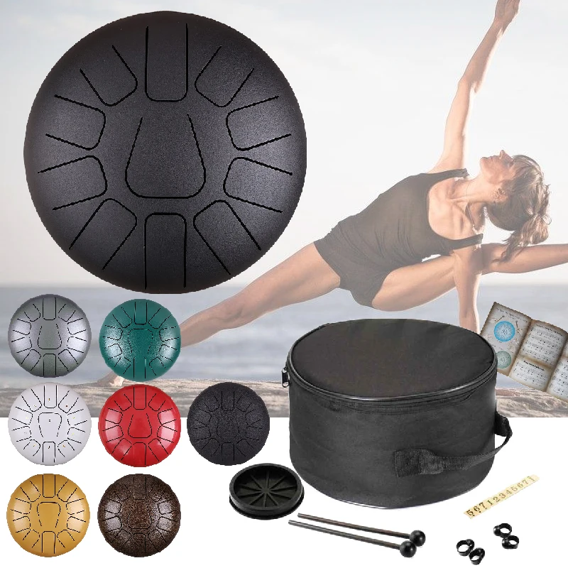 12 Inch 11 Notes Steel Tongue Drum Musical Percussion Instruments Hand Pan Drum Drumsticks Handpan Drums
12 Inch 11 Notes Steel Tongue Drum Musical Percussion Instruments Hand Pan Drum Drumsticks Handpan Drums
