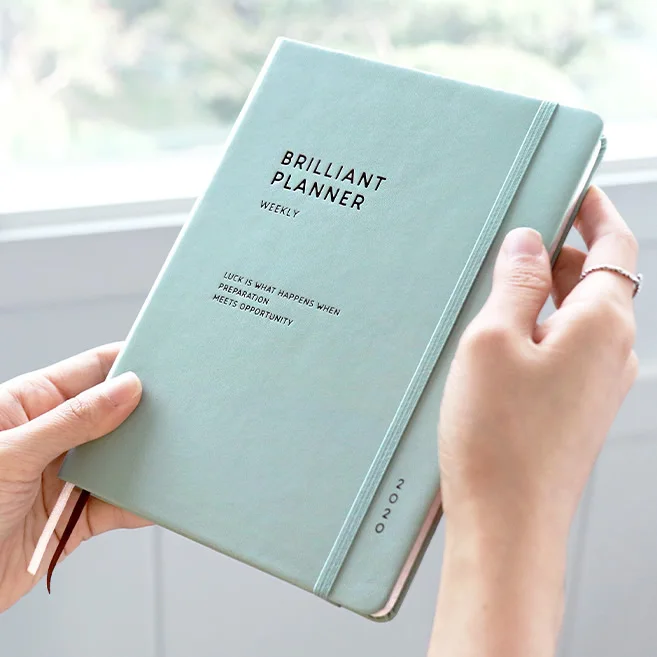 2020 Brilliant Planner Book 14*19.7cm Cool Brief Office Style Band Agenda 208P Month Week Plan Book Korean Stationery Gift
2020 Brilliant Planner Book 14*19.7cm Cool Brief Office Style Band Agenda 208P Month Week Plan Book Korean Stationery Gift